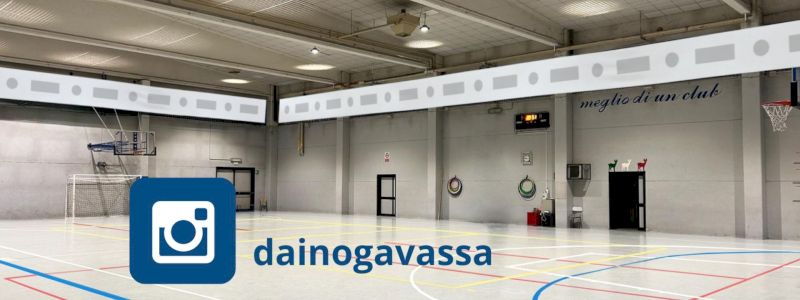 Per le aziende: Per le aziende: sponsor GRANDE su striscione in palestra + logo sul pavimento della palestra + 20 uscite instagram sulla pagina Daino
