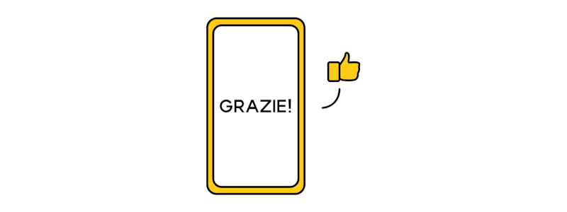 Ringraziamento sui social